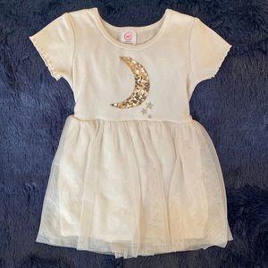 kids dress with sequins moon